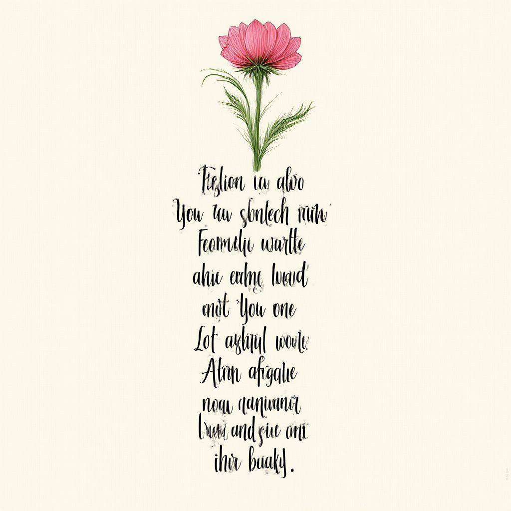 Nature-inspired mindfulness affirmations poster