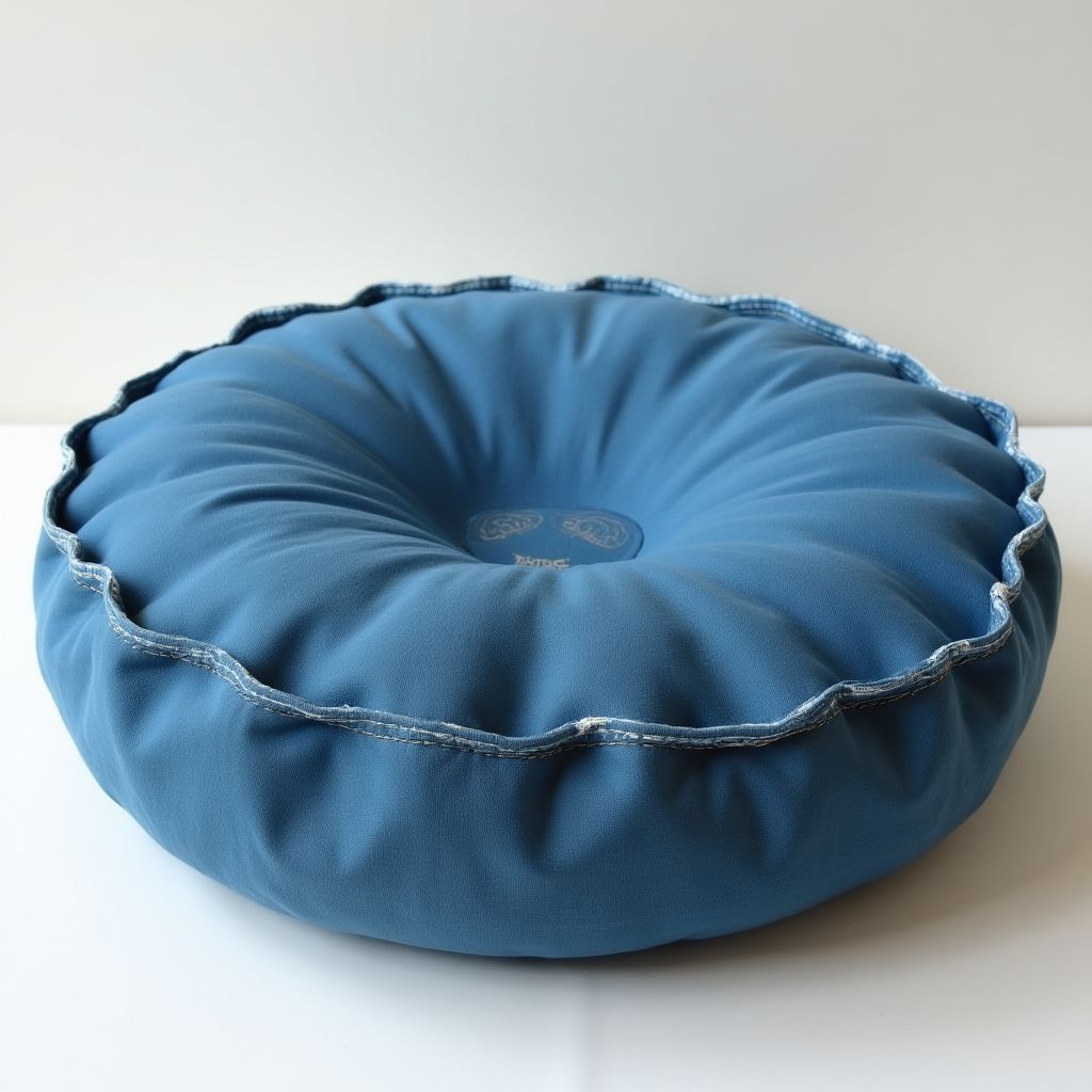 Handcrafted meditation cushion