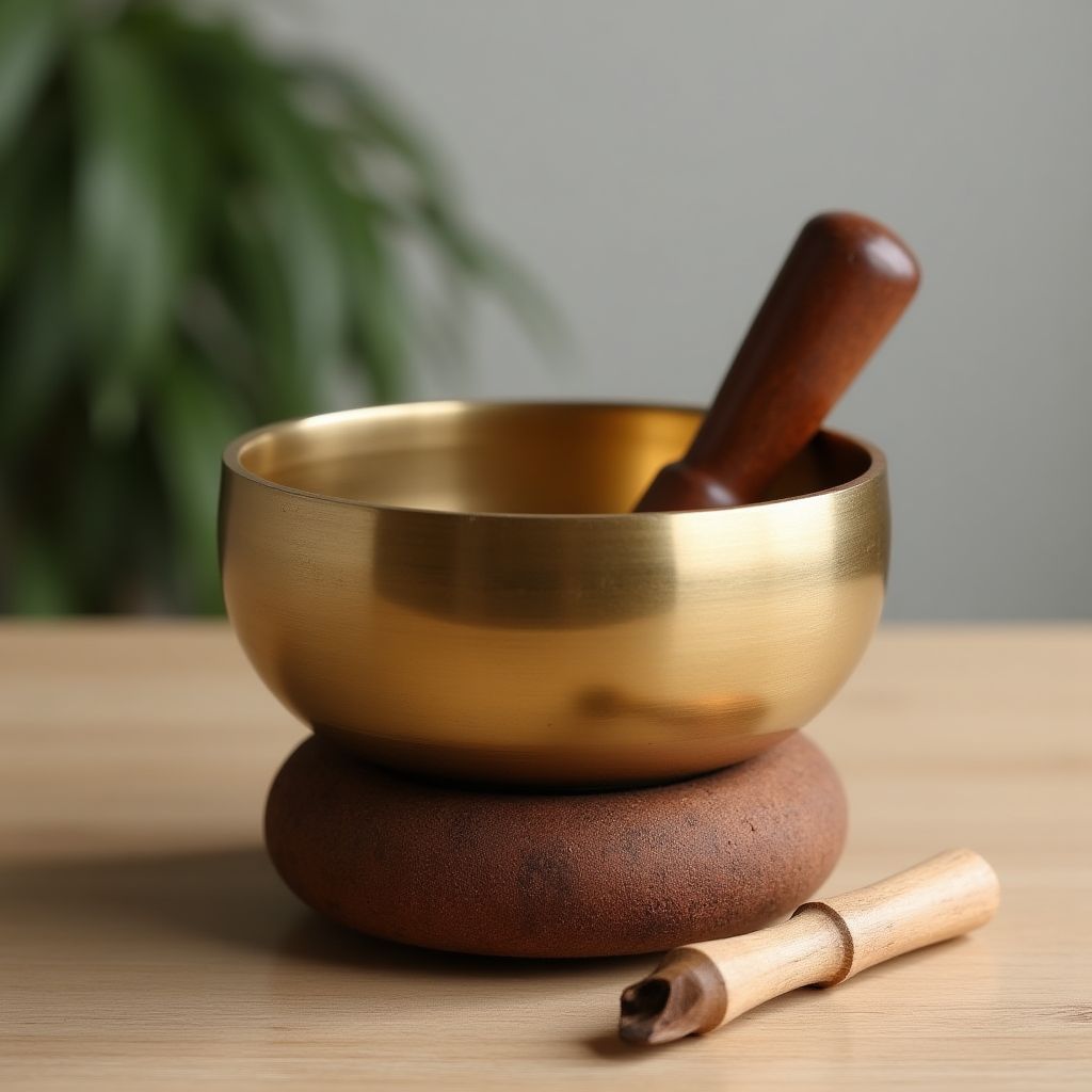 Mindfulness timer and singing bowl